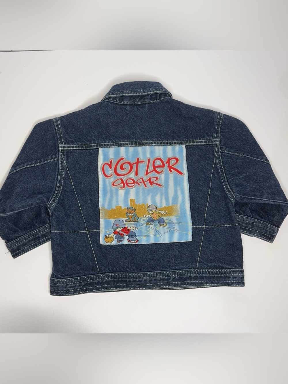 Vintage Cotler Gear Denim Jacket 24 Months Y2K Skater Graphic Toddler